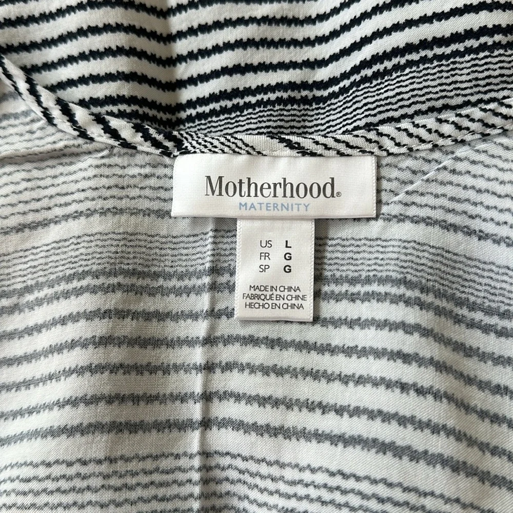 Navy/White Maternity Tank Top - Picture 3 of 3
